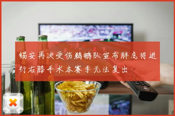 锡安再次受伤鹈鹕队宣布胖虎将进行右膝手术本赛季无法复出